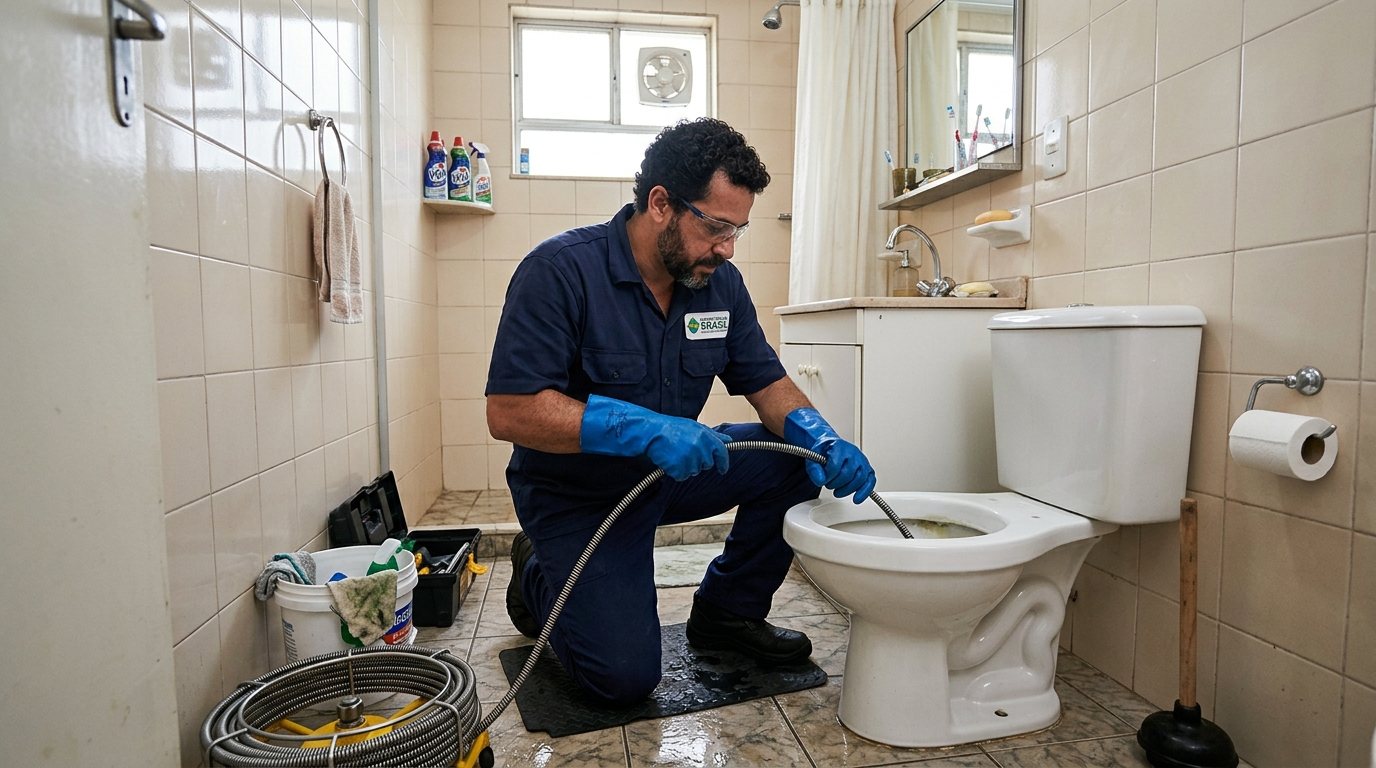 Encanador em Atendimento no Banheiro em Teresina‑PI