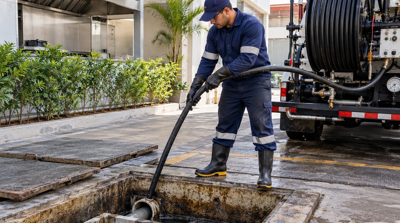 Hidrojateamento de Caixa de Gordura em Teresina‑PI