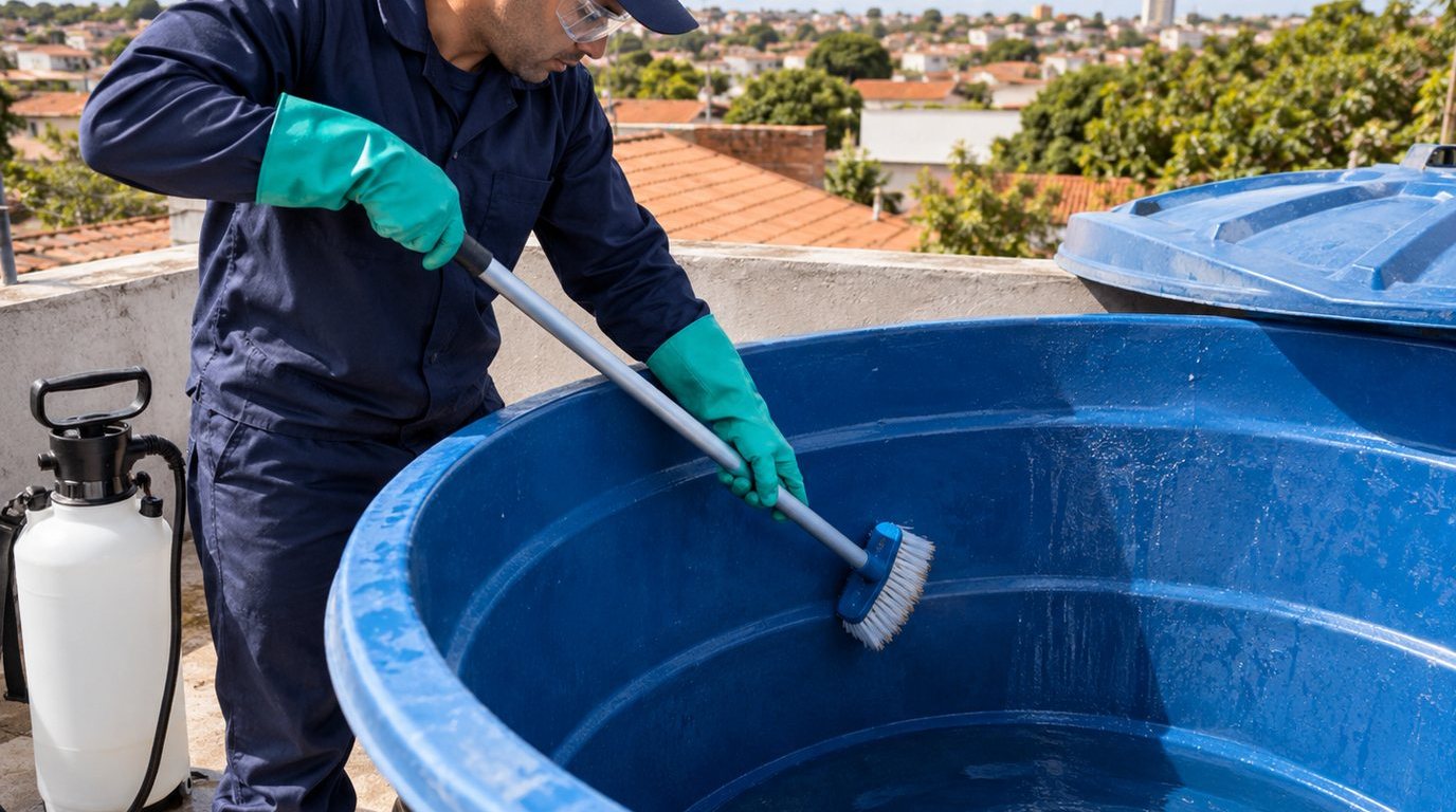 Higienização e Desinfecção da Caixa d'Água em Teresina‑PI