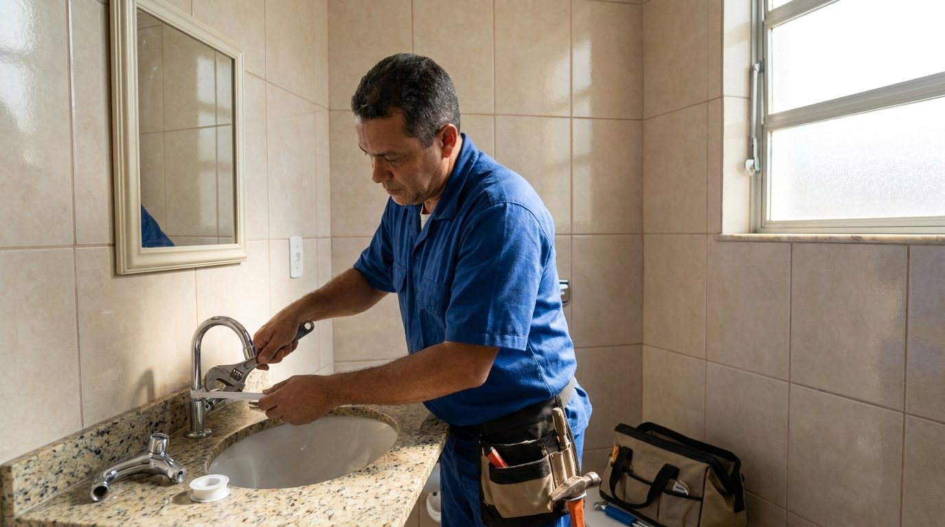 Instalação Hidráulica no Banheiro em Teresina‑PI